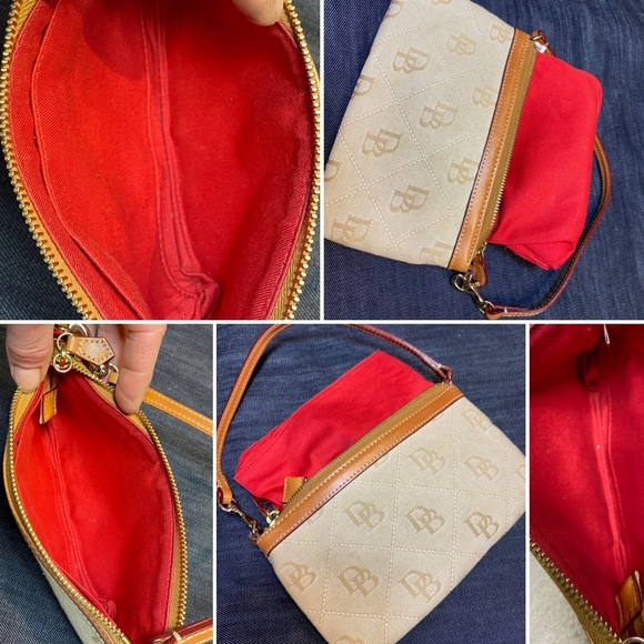Dooney & Bourke Signature Logo Textile Wristlet - Picture 12 of 12